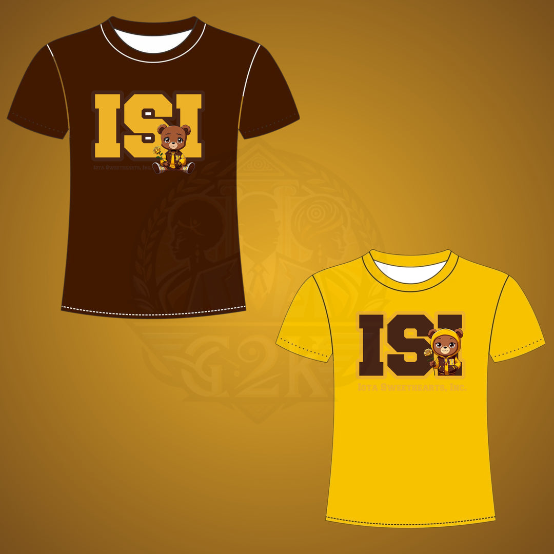 Big ISI Letter Tee with Bear Mascot